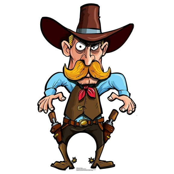 Advanced Graphics Cartoon Cowboy - 45" x 27" Cardboard Standup