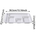 thumbnail image 3 of Commercial Grade Tableware Heat Imitation Porcelain Compartment Fast Food Trays Ideal for School and Unit Canteens, 3 of 4