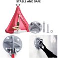 thumbnail image 5 of Yoga Trapeze Ceiling Anchor, Gymnastic Rings Aerial Hammock Stand, Fight Ropes, Hanging Straps, Resistance Band, 5 of 5