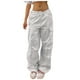 thumbnail image 3 of WILLBEST Pantalones Casuales de Mujer de Talla Grande, Pantalones Cargo Rectos con Cordones, Pierna Ancha, Ajuste Holgado para Mayor Comodidad Extra Grande, 3 of 8