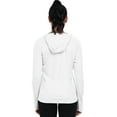 thumbnail image 6 of NELEUS Womens UPF 50+ Workout Long Sleeve Shirt Sun Protection Breathable Hooded with Thumb Holes,White,US Size XL, 6 of 6