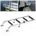 thumbnail image 3 of Marche de Natation, Échelle Pliante Soudée Robuste Pieds Réglables Construction en Acier Inoxydable pour Quais de Piscine pour Bateau Ponton Marin, 3 of 8