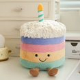 thumbnail image 2 of Muñeca de peluche con dibujos animados para tartas, arcoíris, cumpleaños, 22 cm, 2 of 2