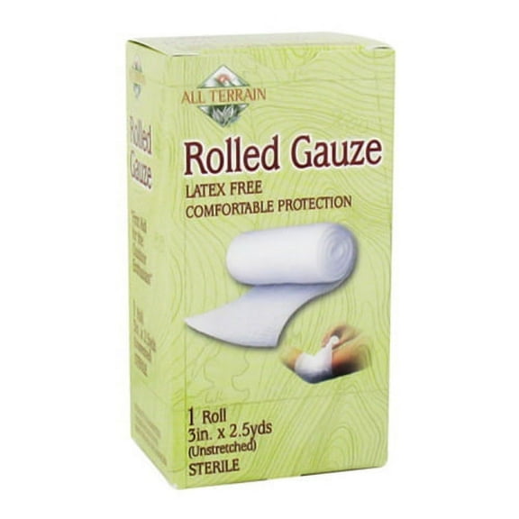 All Terrain Rolled Gauze, Latex Free Roll - 3 X 2.5 Inch Yards - 1 Ea, 3 Pack