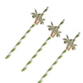 thumbnail image 2 of KAKOWELY 50 pajitas de papel para fiesta hawaiana, ideales para decorar fiestas, fotos y fiestas de verano (palmera)., 2 of 4