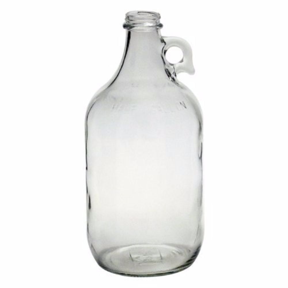 Clear Flint 1/2 Gallon Glass Jug