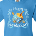 thumbnail image 4 of Inktastic Happy Hanukkah Dreidel and Laurels Youth T-Shirt, 4 of 5