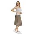 thumbnail image 4 of Women's Striped Safari Animal Skin A-line Printed Skirt Casual Wear, M, Brown Pale Yellow, by Ambesonne, 4 of 6