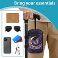 thumbnail image 6 of COEQINE Cute Crutch Bag Mobility Aid Bag Purple Butterfly Moon Marble Forearm Crutch Bag Pouch, Walking Stick Accessories, Lightweight, for Elbow Crutches, for Men Women, 6 of 7