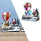 thumbnail image 4 of Bearachild Adornos navideños caprichosos, globo aerostático, artesanía en miniatura navideña, cabaña interior Kits de decoración para fiestas ancianos 7.08 × 4.92 × 7.08 pulgadas, 4 of 6