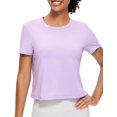 thumbnail image 1 of Remera CRZ YOGA de Algodón Pima Cuello Alto Cortada Morada Talle M, 1 of 6