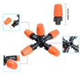 thumbnail image 4 of 5-Head Cross Micro Sprinkler Garden Irrigation Mist Fog Nozzle Spray Watering Head Atomizer, 4 of 6