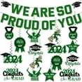 thumbnail image 2 of Clearance Party Flag Balloon Set under $10,2024 Blue Graduation Party Decorations We Are Proud Of You Graduation Banners And Congratulations Graduates Hanging Swirls College Graduation Decorat, 2 of 7