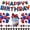 NTZ66, variant on Party Supplies Spider Man Birthday Party Supplies and Decorations Set Happy Birthday Banner