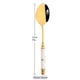 thumbnail image 1 of Drmfiy-Juego de vajilla de cerámica de imitación, cuchillo de cena dorado con mango blanco, tenedor de té, cuchara, juego de cubiertos de acero inoxidable, 1 piezas Fivean unisex, 1 of 2