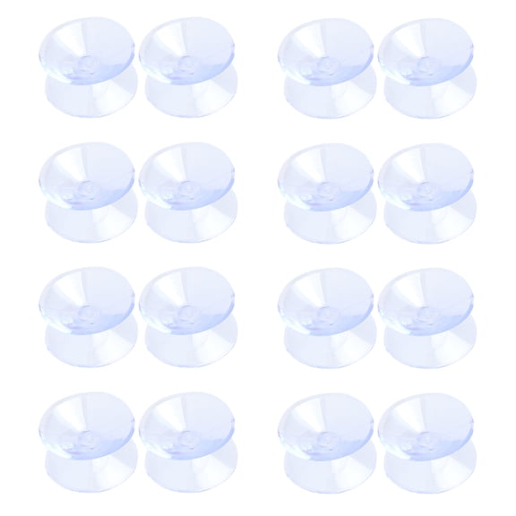 30 Pcs Small Suction Cups for Glass Double Sided Pads Sucker Transparent