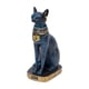 thumbnail image 2 of Estatua de la Diosa Gata Bastet, Adorno, Figurita de Gatita, Pieza de Colección Antigua para el Hogar Azul, 2 of 9