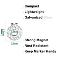 thumbnail image 3 of 60X Magnetic Golf Hat Clips Ball Marker Holders for Golf Gloves Hats Bags Caps Visor Belt,Silver, 3 of 3