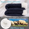 thumbnail image 3 of Jtbuh XLY Mens Slipper Fuzzy Socks Winter Theraml Bed Socks Warm Fluffy Fleece Lined Slipper Socks Men Cozy Soft Thick Non Slip Home Sock, 3 of 6