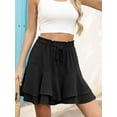 thumbnail image 3 of Cueply Flowy Shorts for Women Mini Tennis Skirt Ruffle Tiered Skorts Running Workout Sports Shorts, 3 of 6