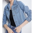 thumbnail image 1 of Tralilbee Nouvelle Mode Polyvalente Veste en Jean pour Femmes Couleur Bonbon Décontractée Courte, 1 of 3