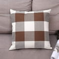 thumbnail image 2 of 4PCS Buffalo Check Plaid Throw Pillow Covers Farmhouse Outdoor Pillow Cushion Case Cotton Linen for Home Decor, 18 x 18 Inch, 2 of 6