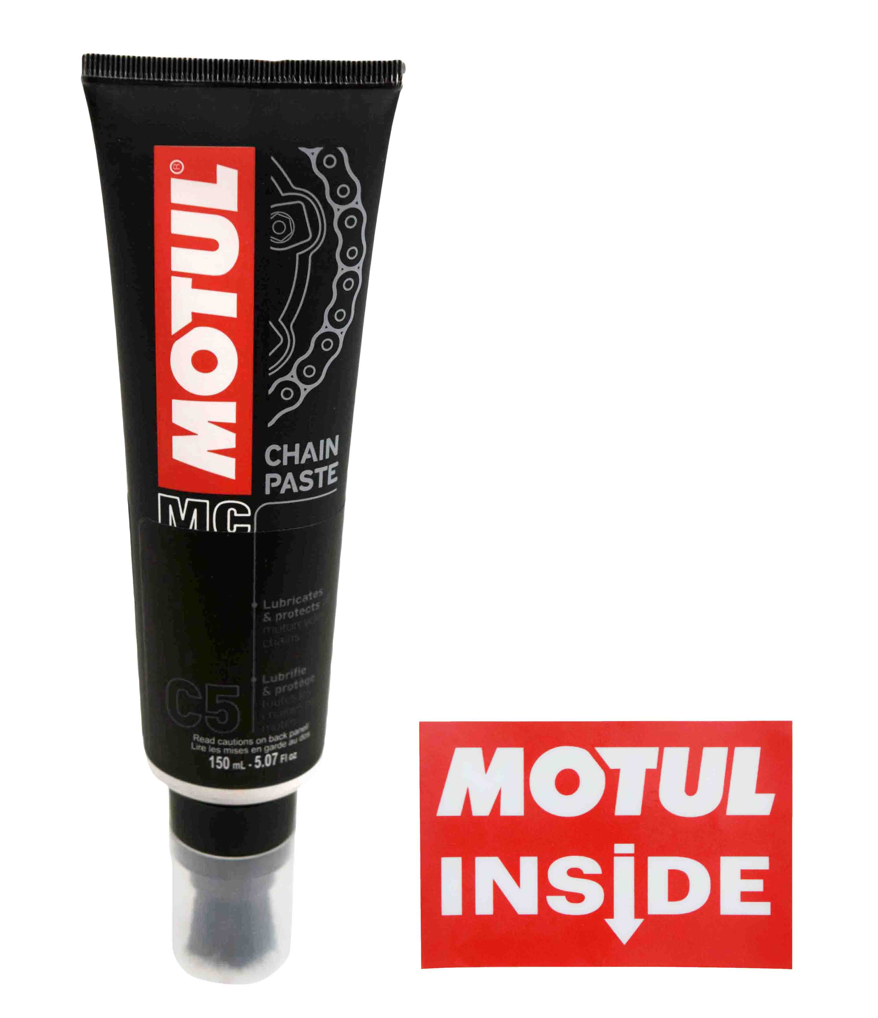 Motul 106513 C5 Chain Paste 150mL/5 Fl oz Can with Motul Sticker