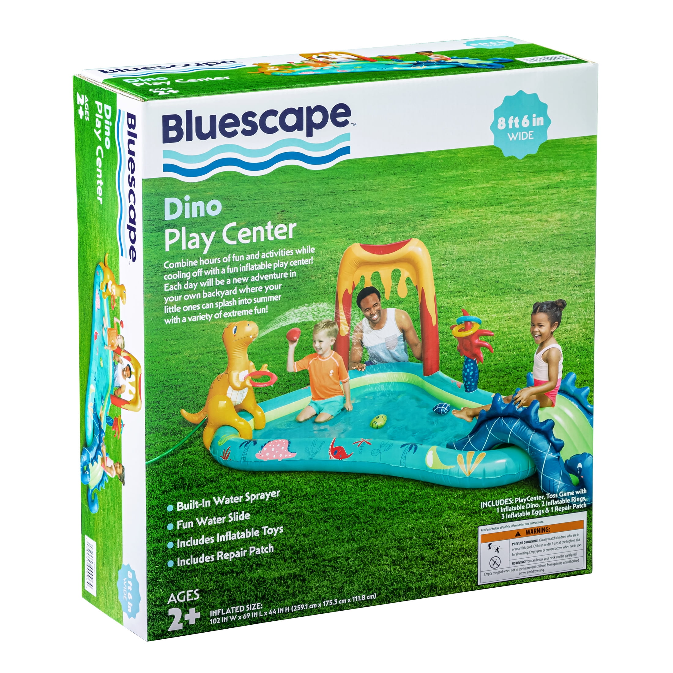 Bluescape Dino Play Center, Inflatable Pool Game & Toys, Age 2 & up, Unisex