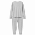 thumbnail image 2 of Set Pijama Simply Basic para Mujer, Manga Larga Gris Talla CH 2 piezas, 2 of 4