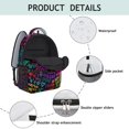 thumbnail image 4 of I Love My Dogs Art Backpack for School,Cute School Bag,Schoolbag with Adjustable Shoulder Straps & Padded Back,15.3"x11"x6.7", 4 of 6