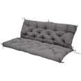thumbnail image 5 of Swing Cushions Patio Outdoor Furniture Cushions - 2-3 Seater Waterproof Overstuffed Bench Cushion - Bench Cushions for Indoor Furniture, Durable Stain Resistant Bench Seat Cushion (Dark Grey), 5 of 15