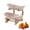 Apricot-2 Tier, variant on 3 Tier Countertop Fruit Basket Organizer – Oval Bamboo Stand with Detachable Bowls, Space-Saving Vertical Storage for Fruits, Vegetables, Snacks