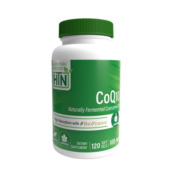 CoQ-10 (with BioPerine®) 100mg 120 Softgels High Absorption (Non-GMO) by Health Thru Nutrition