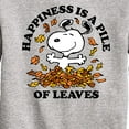 thumbnail image 3 of Peanuts - Happiness Is A Pile Of Leaves - Toddler And Youth Crewneck Fleece Sweatshirt, 3 of 6