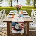 thumbnail image 4 of Table Runners 90 Inches Long Dress Scarves, Independence Day Farmhouse Coffee/Dining/Kitchen Table Runner for Living Room, Patriotic Eagle U.S Flag Vintage 13x90 Inch, 4 of 9