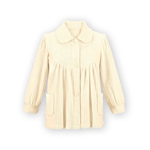 Colecciones de camisas de noche, etc., forro polar suave con botones para mujer