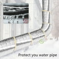 thumbnail image 5 of Pipe Insulation Wrap,Foil Backed Fiberglass Wrap,32.8 ft x 3 in Tube Insulation Foam Wrap Tape,1 Roll Ceramic Water Pipe Insulation Wrap for Outdoor Indoor Pipe Insulation Wrap in Freezing Weather, 5 of 7