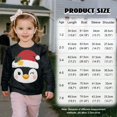 thumbnail image 2 of DISNIMO Girls Christmas Sweatshirt Crewneck Pullover Tops Penguin Printed T-Shirts Long Sleeve Blouses Tops for Toddler Girls 7-8 Years, 2 of 7