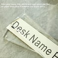 thumbnail image 4 of Acrylic Desk Name Plate, Clear Acrylic Block Nameplate Double Sided Holder, DIY Personalized Name, 2.5x10 Inch$$Office, 4 of 5