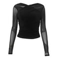 thumbnail image 4 of EDFBUYKRS Tunic Shirts for Womens Long Sleeve Tops Crewneck Dressy Sweaters Casual Blouses Clothes S, 4 of 5