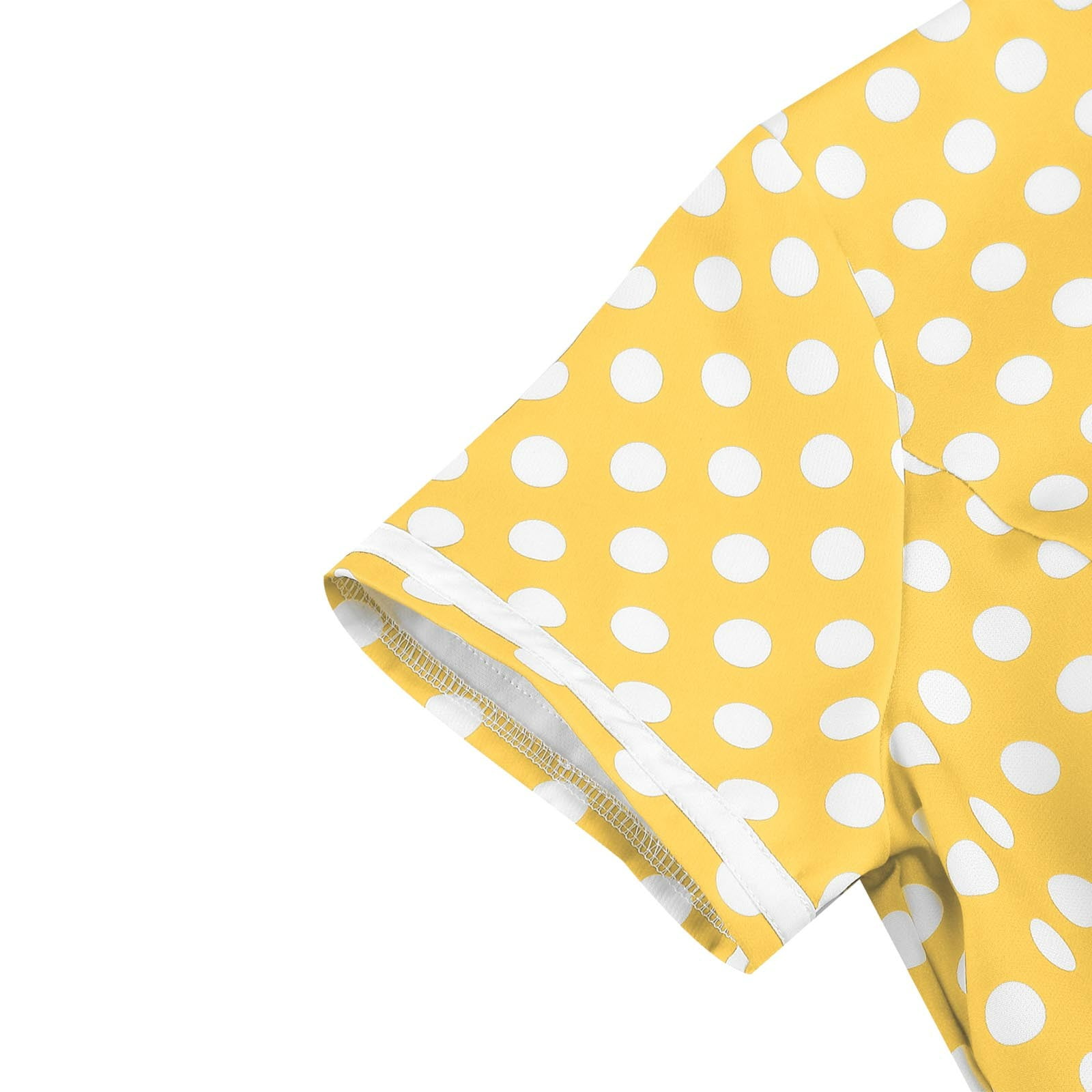 Sentmoon Going out Dress 2026 Polka Dots Print Spring Dresses for Women 2026 Short Sleeve Classy Stretchy Jean Dress for Women Beach Essentials for Women for Fitness and Exercise Yellow S