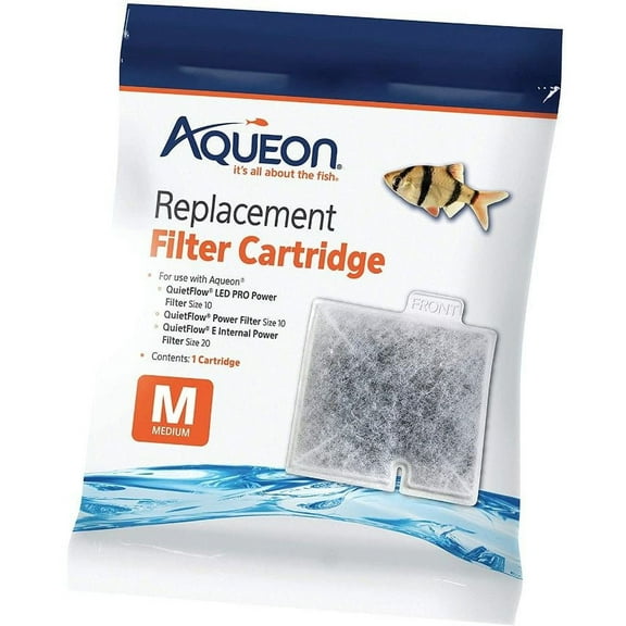 Aqueon QuietFlow Replacement Filter Cartridge [Aquarium, Filter Cartridges] Medium (1 Pack)