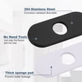 thumbnail image 5 of Wowow 6.3 in. Stainless Steel Escutcheon Plate in Matte Black, 5 of 5