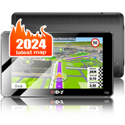 XGODY 2.5D Screen GPS Navigation for car 7 inch 2024 maps car GPS for car Truck GPS Commercial Drivers semi Trucker Navigation System 8GB 256M with Voice Guidance Free Lifetime map Updates