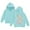 V23-Mint Green, variant on WhouRiu Girls Letter Graphic Hooded Sweatshirts Kids Autumn Casual Pullover Hoodies With Pockets