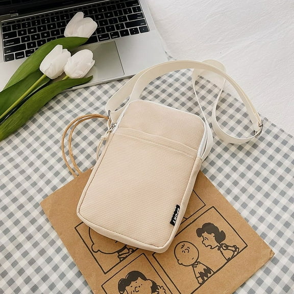 LunaGlo Fashion Mobile Phone Bag Women's Messenger Bag All-match Mini Small Crossbody Bag Hanging Neck Coin Purse Vertical Handbag