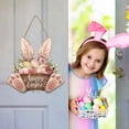 thumbnail image 4 of Boovnll Easter Decor, Easter Bunny Wooden Door Hanger Spring Decoration Floral Pattern Front Door Sign for Home Party Festive Holiday Decor, Easter Decorations, Easter Decorations for Home, 4 of 5