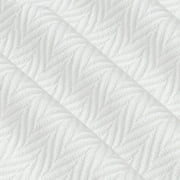 White Classic Luxury Thermal Blankets, Waffle Blanket Wave Design, Lightweight Blanket, White Cotton Thermal Blanket Queen Size, Breathable Blanket Queen, White