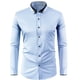 thumbnail image 1 of pstuiky camisas de manga larga para hombre, Camisa informal de manga larga con cuello abatible y bolsillo abotonado para hombre top de hombre xxl, 1 of 8