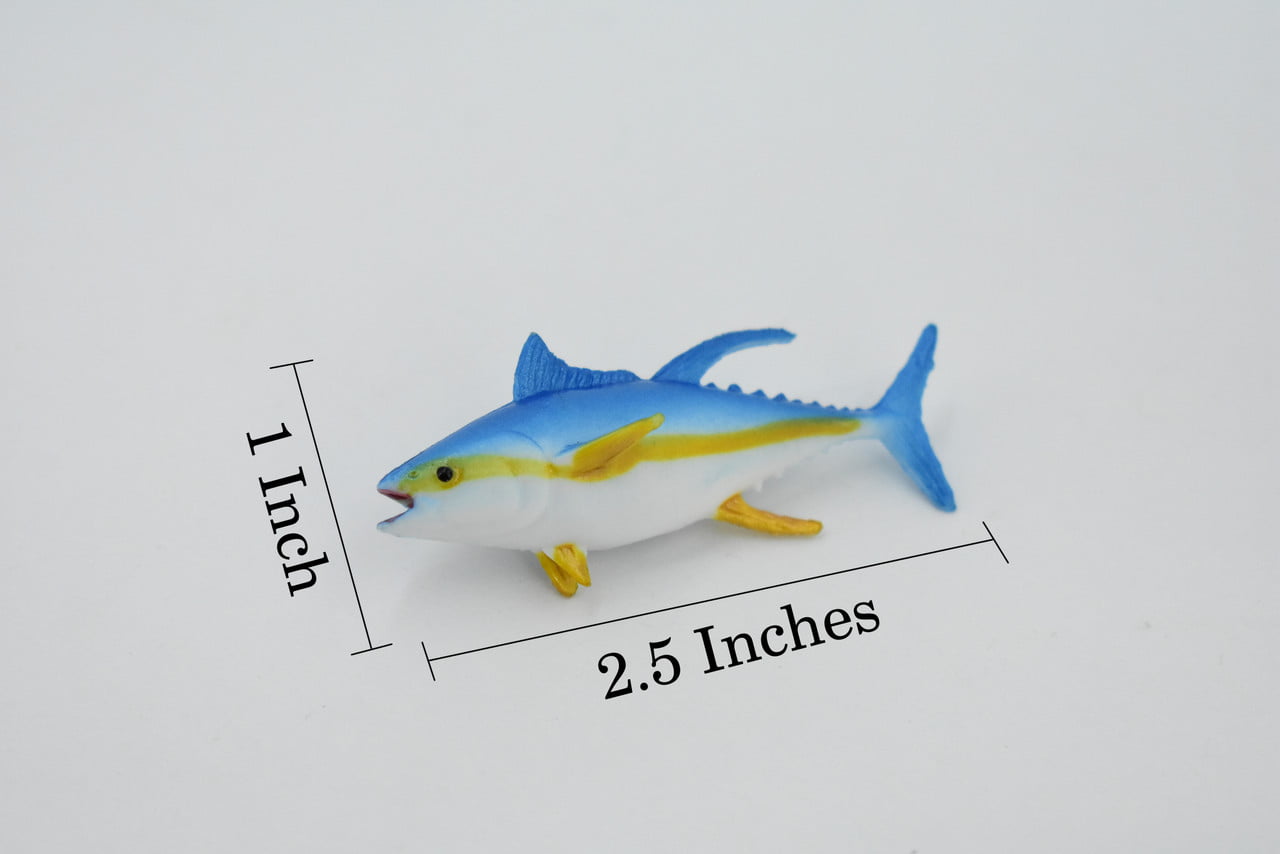 Bluefin Tuna, Rubber Fish, Realistic Toy Figure, Model, Replica, Kids, Hand  Painted, Educational, Gift, 2 1/2 CH438 BB109 